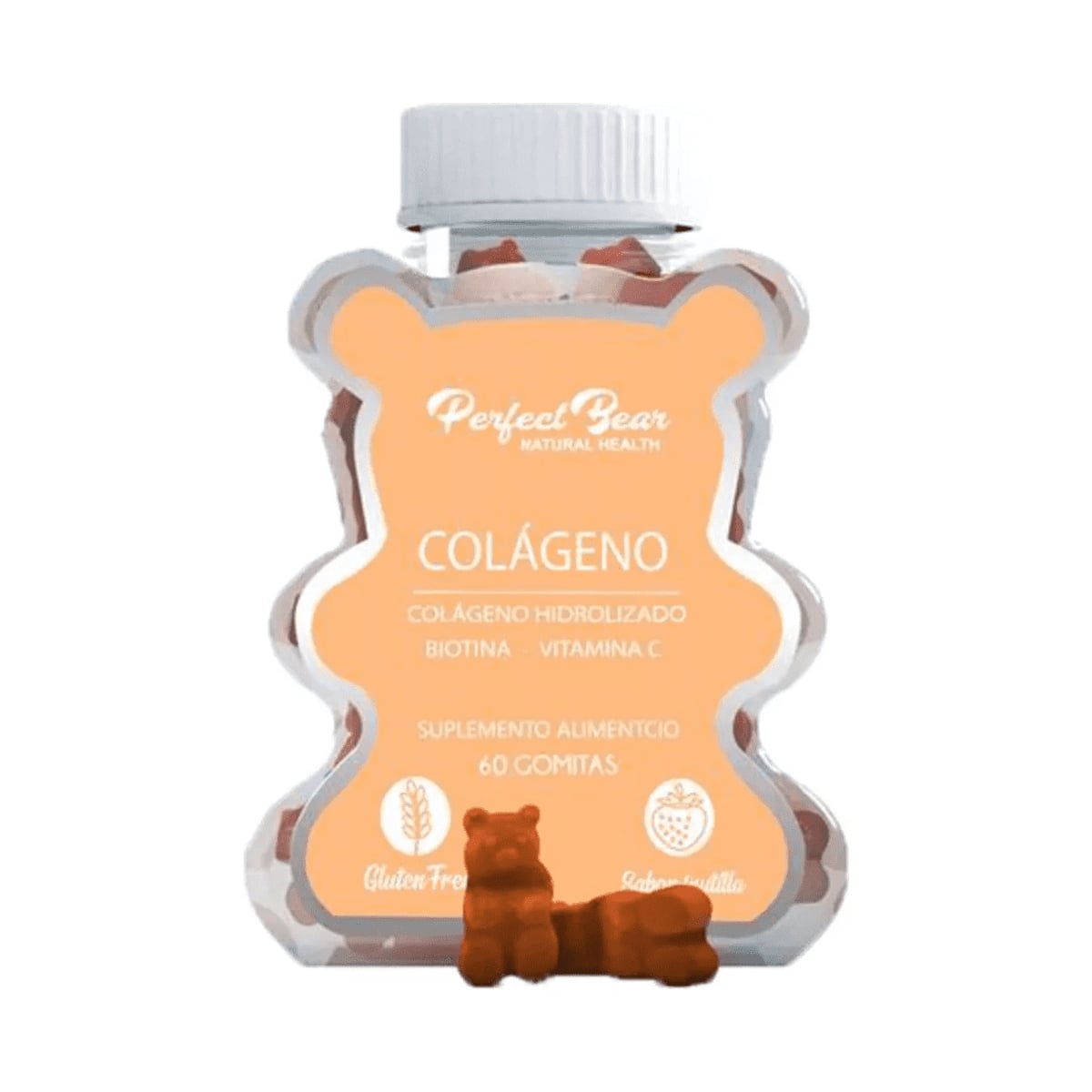 Perfect Bear - Colageno Hidrolizado Biotina Vitamina C 60 Gom