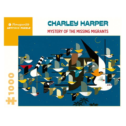 Pomegranate - Rompecabeza Charley Harper: Mystery Of The Missing Migrants - 1000 Piezas
