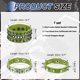 thumbnail image 2 of Uxcell 3Pcs Conjunto de Pulseras de Cuero con Tachuelas Rock Punk, 8.7"/22cm Muñequera Ajustable con Picos Góticos para Accesorios Emo Grunge Favoritos de Fiesta de Halloween, Verde, 2 of 6