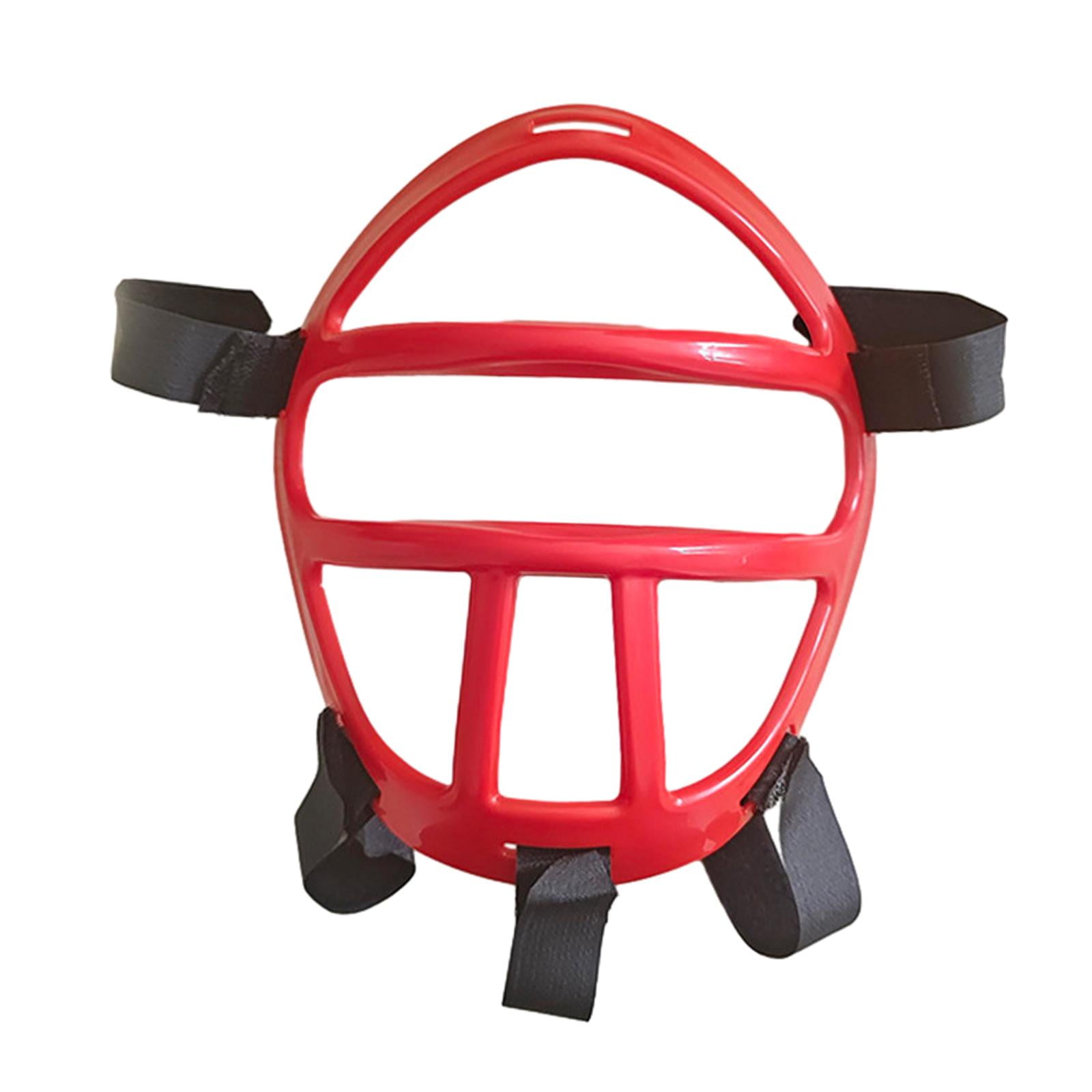 Magideal - Máscara Facial De Karate, Protector Facial De Boxeo, Protección Para La Cabeza, Protección Cómoda Para La Cabeza, Protector Facial Para Deportes, Muje Rojo