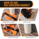 thumbnail image 5 of Contour Gauge Dodowin de 25 cm/10 pulgadas con lápiz Lock y Carpenter, 5 of 9