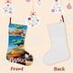thumbnail image 3 of Rango Tema: Calcetines de Navidad, fino lino blanco para colgar en escaleras y chimenea, decoración navideña para el hogar, regalo de Navidad.54cm×38cm, 3 of 5