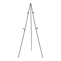 Magideal - Caballete Telescópico Con Trípode, Soporte Plegable Para Manualidades, Soporte Portátil De Metal Para Carteles, Estante De Exhibición De Imágenes Para Negro