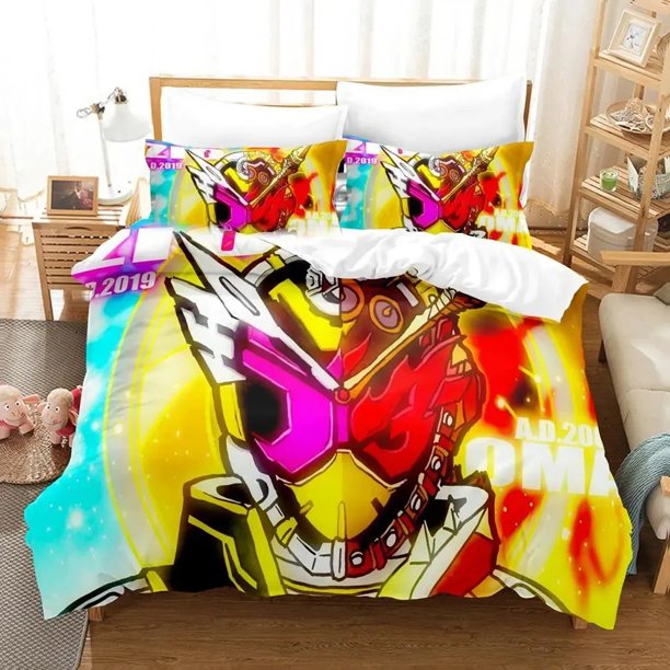 Anime Kamen Rider Zero-One Bedding Set Duvet Cover Bed Set Quilt Cover Pillowcase Comforter Boys Adult Bedding