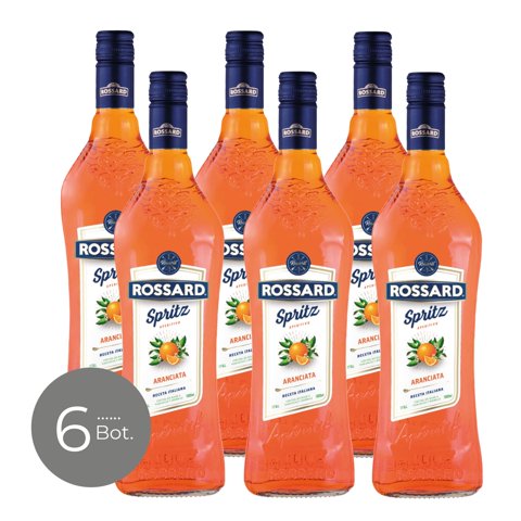 Rossard - Pack X 6 Licor Spritz Aranciata - Coctel 1000 Cc