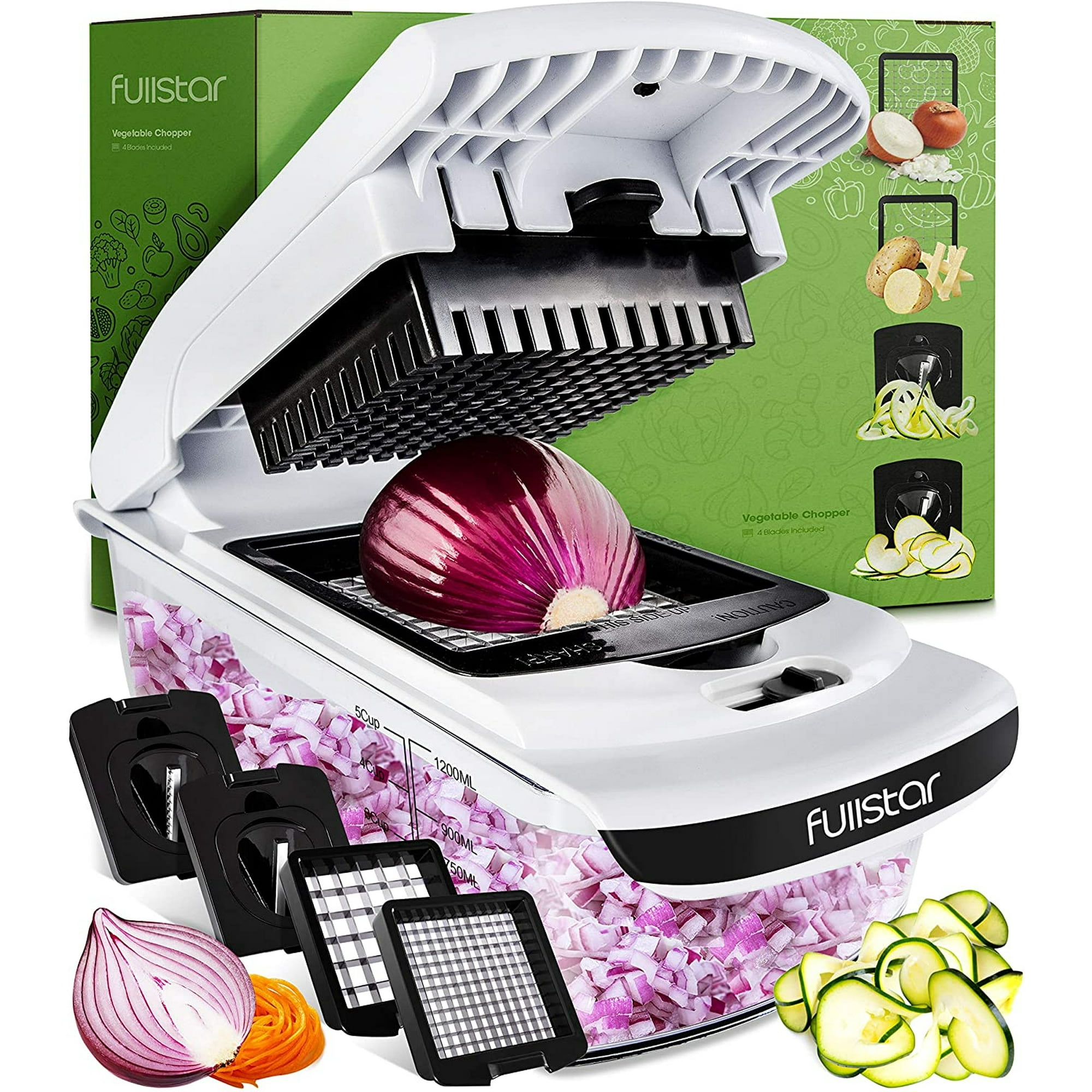 Fullstar Vegetable Chopper - Spiralizer Vegetable Slicer - O Fullstar Fullstar