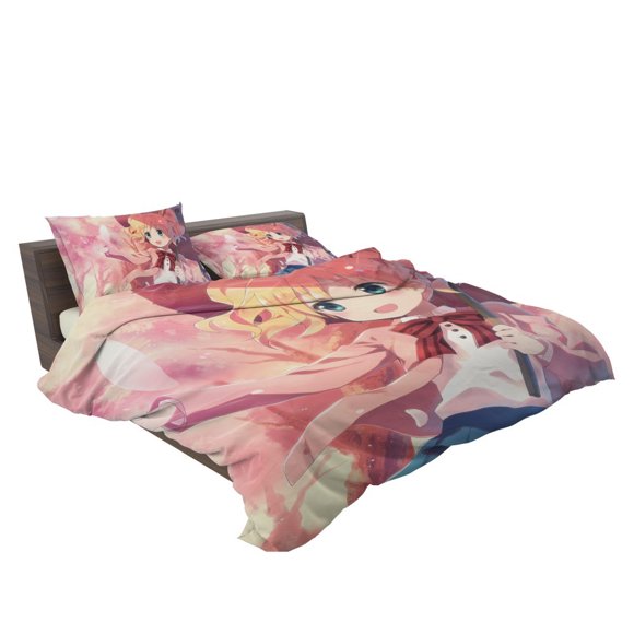 Kiniro Mosaic Tatsuya Yuuki Japanese Anime Quilt Duvet Cover Set Bedroom Decor3-Piece Bedding Set