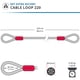 thumbnail image 3 of Candado Cable Cb220 220 Cm 10 Mm Acero Rojo, 3 of 3