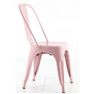 Habita2 Chile - Silla Tolix Metalica Resistente Para Exterior - Rosado