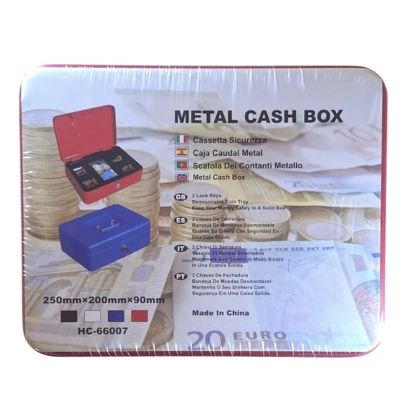 Caja Fuerte Seguridad Metalica Llave Para Dinero