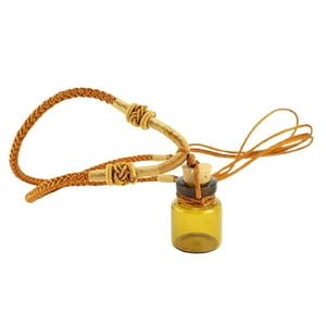 Genérico - Collar Con Colgante De Botella De Perfume De Cadena Ajustable Para Cumpleaños, Día De La Madre, Amarillo