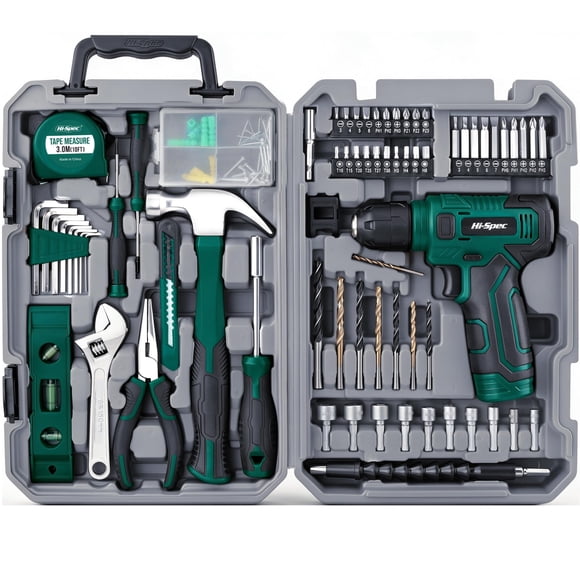 Taladro Hi-Spec 8V USB Kit de Herramientas Verde