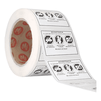 Ink Paper - Etiquetas Ley De Alcoholes Genérica 4 5X6 2 Cm Rollo X1000 Unidades Autoadhesivas