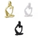 thumbnail image 2 of Estatuilla De Escultura De Pensador, Estatuas Para El Hogar, Decoraciones De Librería Modernas, 3 Uds., 2 of 7