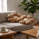 thumbnail image 1 of Pack De 2 Cojines En Forma De Flor Café, 1 of 4