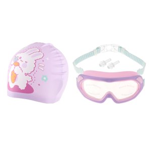 Ioensy - Gafas De Natación Para Niños, A Prueba De Fugas, Gorro De Natación Profesional Para Buceo, Piscina, Verano, Morado