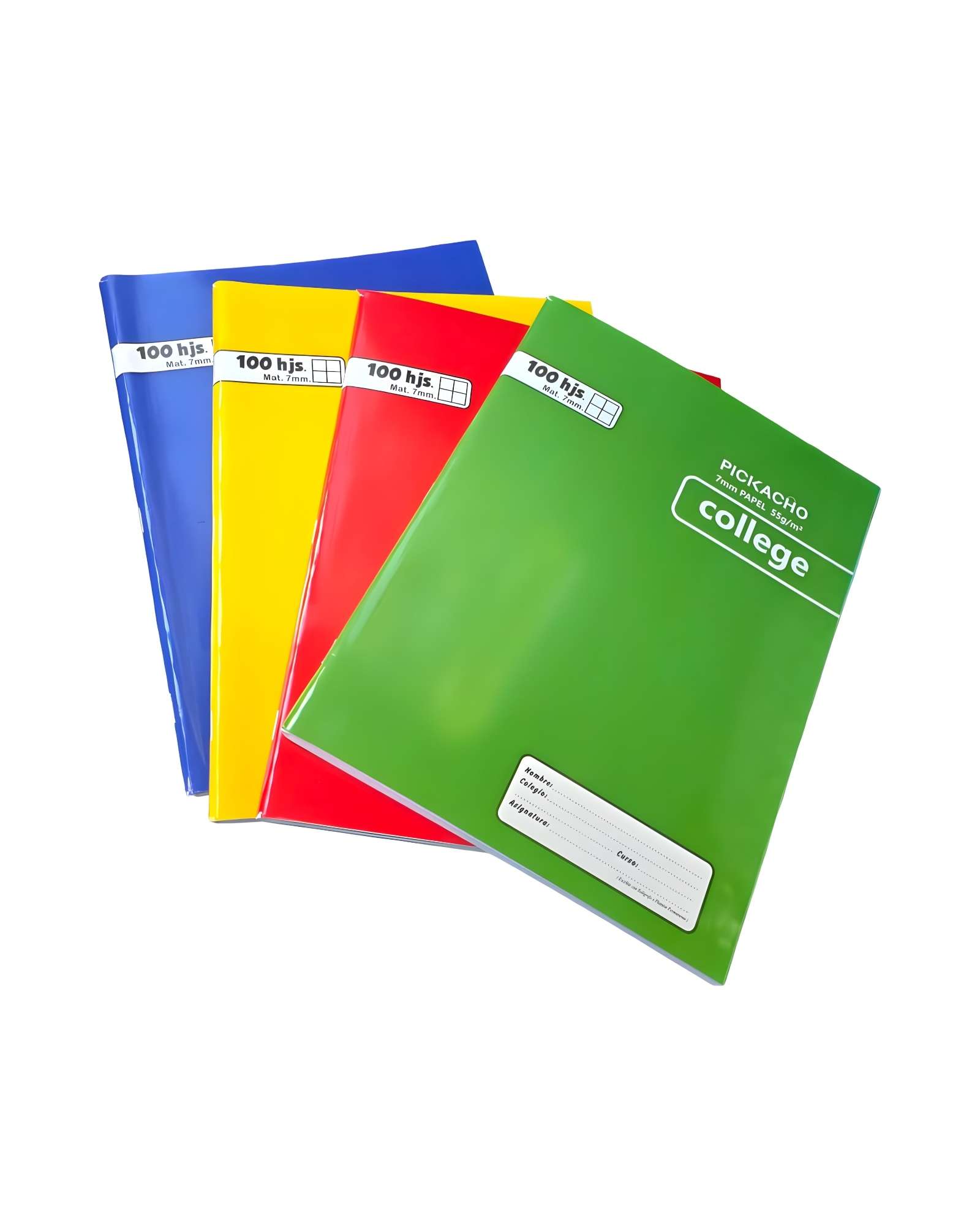 Genérico - Juego De 10 Cuadernos College 7Mm 100 Hojas