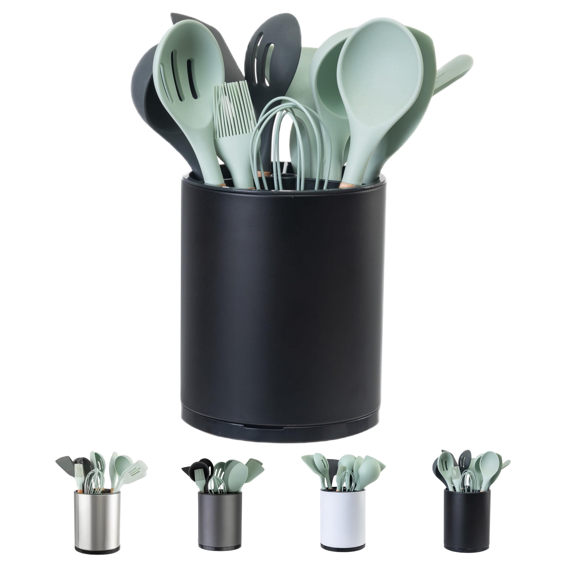 Soporte Para Utensilios Libodour Kitchen Extra Grande De Acero Inoxidable