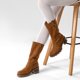 thumbnail image 2 of Botas Largas Casual De Gamuza Vintage Mujer Weide HX513, 2 of 9