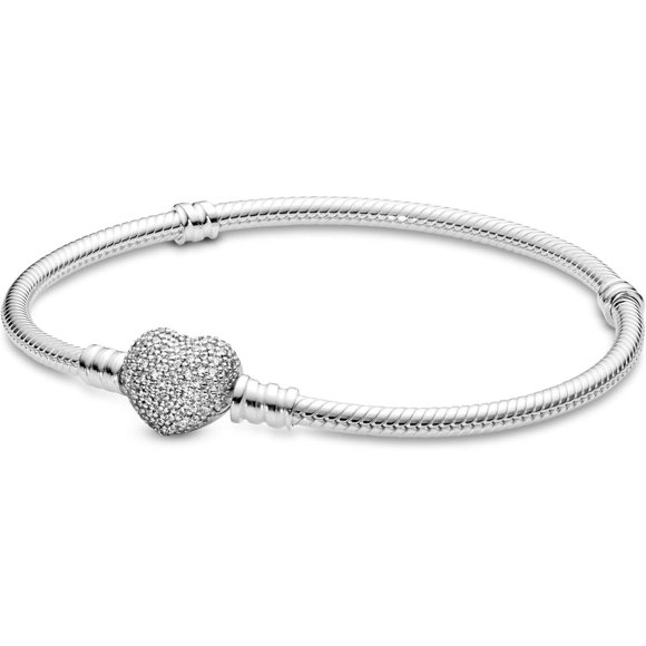 Pulsera Moments Cierre Corazaan Brillante Plata