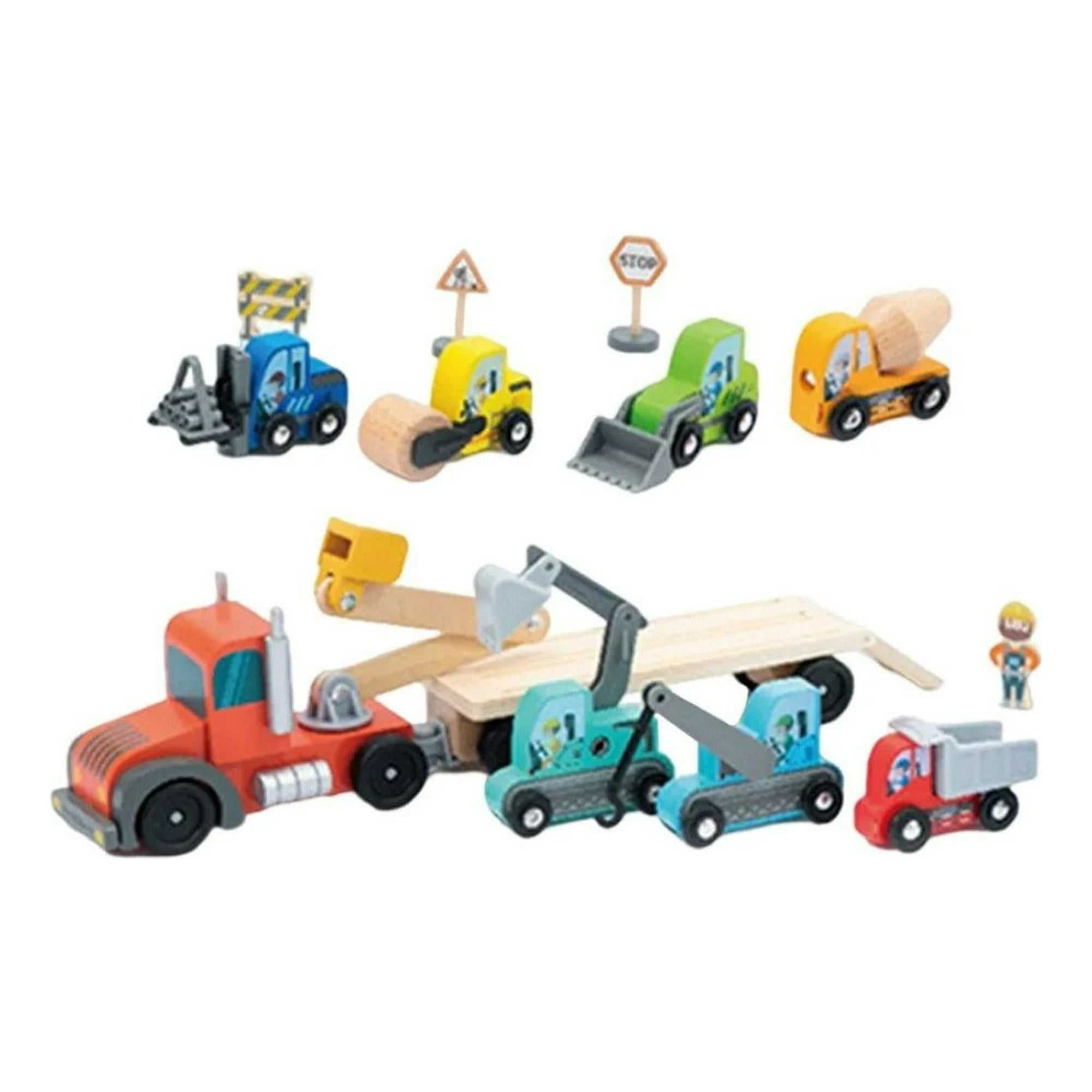 Genérico - Pack Juguete Madera Rompecabezas Vehiculo Construccion Lau