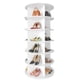 thumbnail image 1 of Zapatero SpaceAid de almacenamiento giratorio de 6 niveles, color blanco, 54,2 cm, 1 of 7