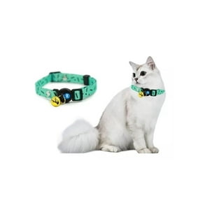 Collar Para Tu Mascota Gato De Nylon Celeste Hey!