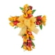 thumbnail image 4 of Corona De Flores Artificiales Corona De Puerta De Tulipán Festival De Pared Corona De Cruz De Pascua Amarillo, 4 of 5