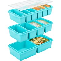 Bandeja Para Congelador Xomoo De Silicona Con Tapa Para 2 Tazas Y 1 Taza Y 1/2 Taza