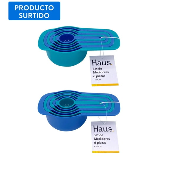 Set Medidor para cocina 6 piezas apilables, color surtido, 1 Un