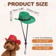 thumbnail image 2 of Sombrero de Vaquero para Perros Uxcell, Mini Sombrero de Vaquero para Mascotas con Correa de Barbilla Ajustable, Gorra de Cosplay (Verde, S), Diseñado para Perros y Gatos / Disfraz de Halloween, 2 of 7