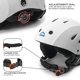thumbnail image 3 of Casco de esquí STOMP talla pequeña blanco mate con bolsillo integrado para auriculares inalámbricos, 3 of 5