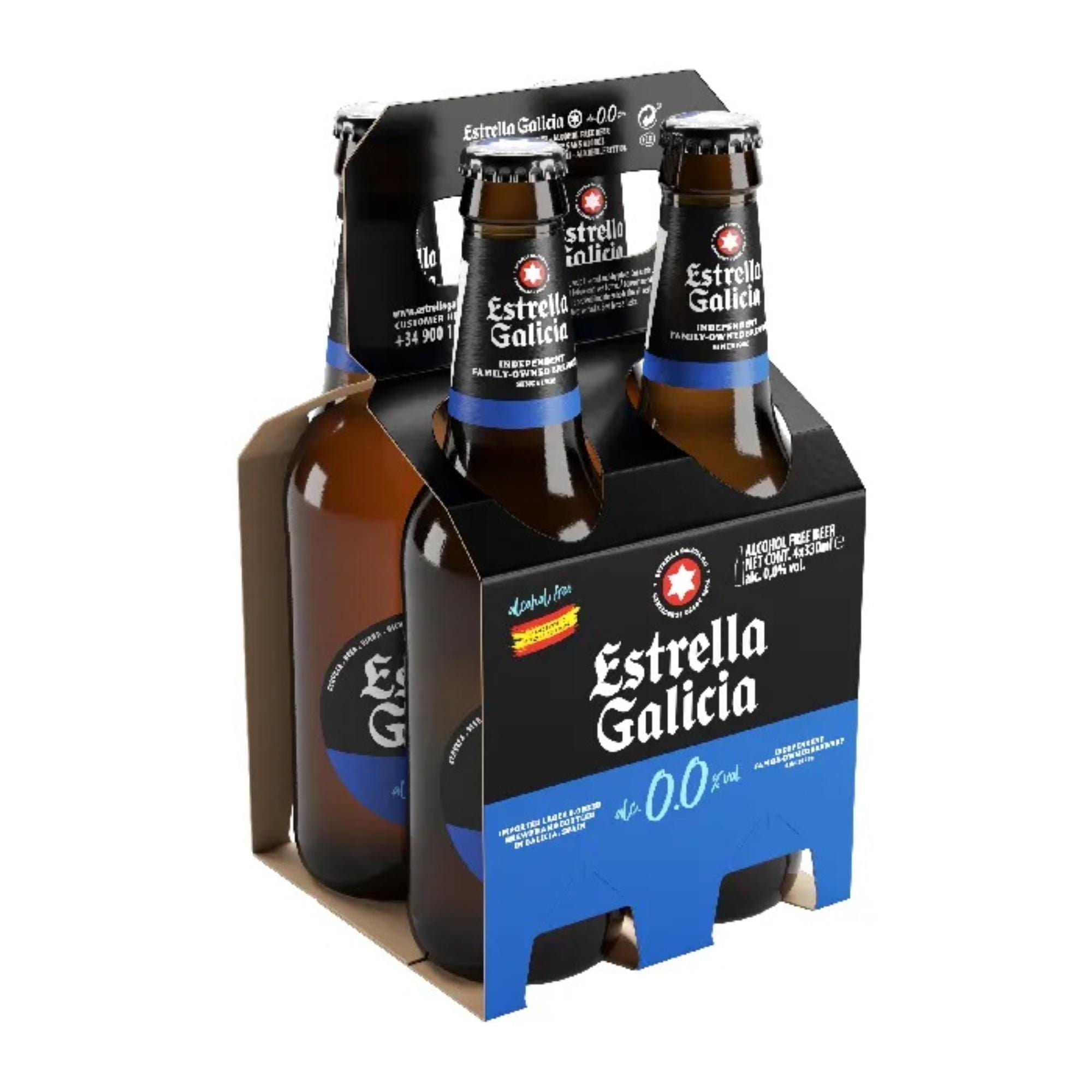 Cerveza Sin Alcohol Pack Botella 4 Un Estrella Galicia