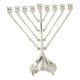thumbnail image 4 of Candelabro Menorá De Aleación De Zinc De 9 Brazos Para Decoración Navide?a. Resistente, 26,4 X 23,9 Cm., 4 of 5