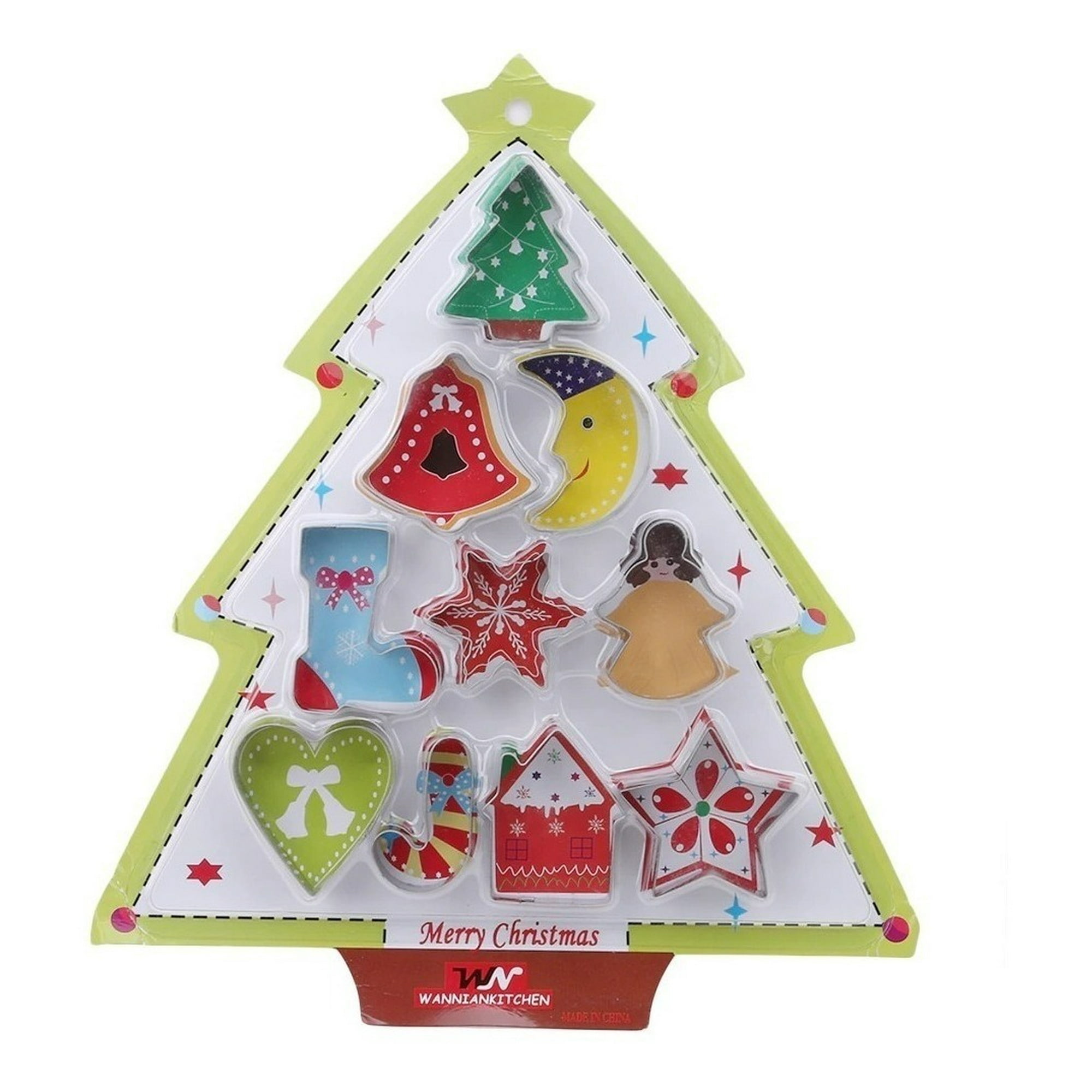 Genérico - 10 Cortadores De Galletas Navidad Cortador Galletas Navidad