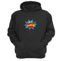Genérico - Polerón Canguro Super Girl Gris Oscuro Talla M Unisex