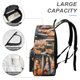 thumbnail image 4 of Resumen-theme Backpack, Campus style schoolbag Bookbag with Adjustable Shoulder Straps And Large Zip Compartment, Unisex Travel Bags.42x30x15cm, 4 of 6