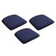 thumbnail image 2 of 3 Fundas Para Sillas De Comedor, Fundas Para Asientos De Sillas De Comedor, Extraíbles, Color Azul Marino, 2 of 5