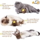 thumbnail image 3 of Juguete de pelota de hierba gatera para gatos, pelota rascadora recargable de hierba gatera, fiel compañero de juegos para gatitos, reduce la obesidad y la soledad, marrón, 3 of 7