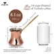 thumbnail image 2 of Cafetera Hakan de cobre turco de 250 ml hecha a mano, 2 of 9