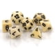 thumbnail image 1 of Juego de dados Chessex, opaco, marfil/negro, con 7 piezas, 1 of 4
