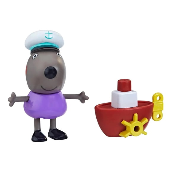 Figura Peppa Pig con Danny Dog y Barco Pequeño