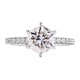 thumbnail image 1 of Anillos de Boda de Moissanita Corte Hexágono de 2 Uds Color D Claridad VVS1 Anillos de Diamante para Mujer Chapado en 18K Anillos de Moissanita de Plata Esterlina S925 para Mujer con Certificado, 1 of 9