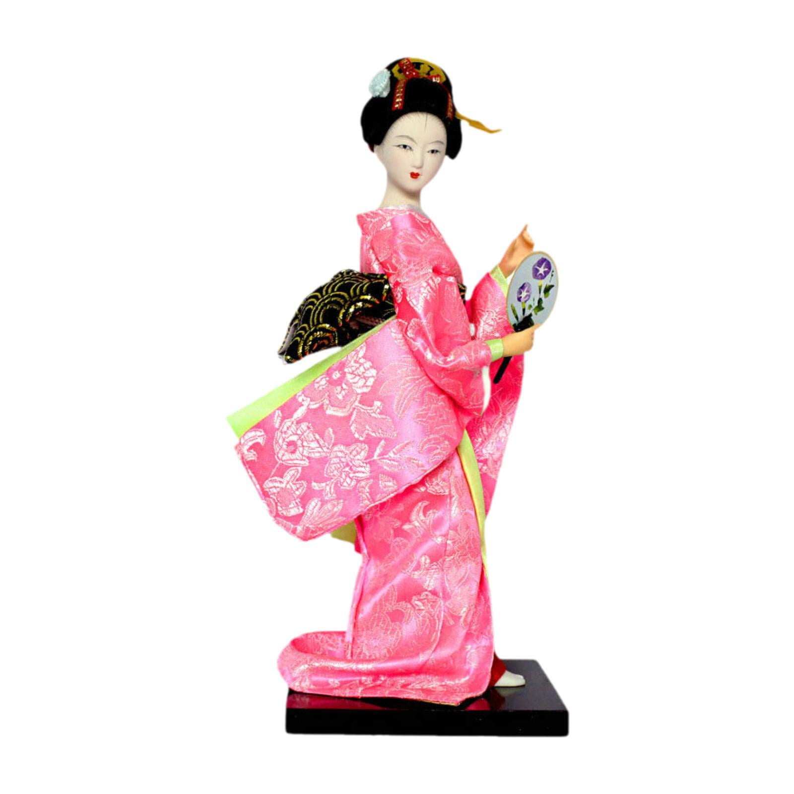 Bothyi - Muñeca Kimono De Geisha Japonesa, Estatuilla De Dama De Regalo Para Estante, Sala De Estar, Oficina, Estilo A