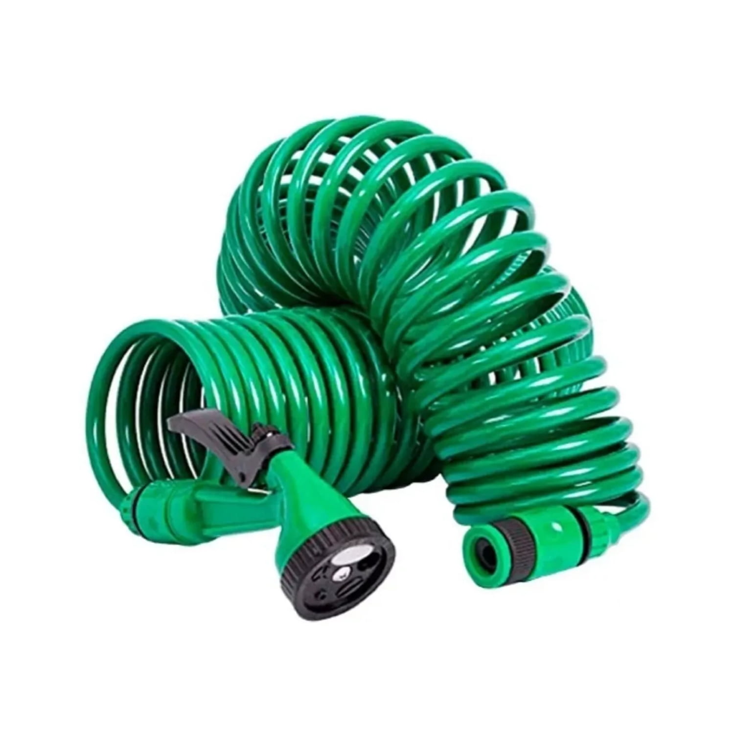 Importclick - Manguera Espiral Expandible Hogar Jardín 15 Mts Verde