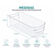 thumbnail image 3 of Organizador de Refrigerador Transparente Multiuso con Asas 31,5x16x8,5 cm, 3 of 4
