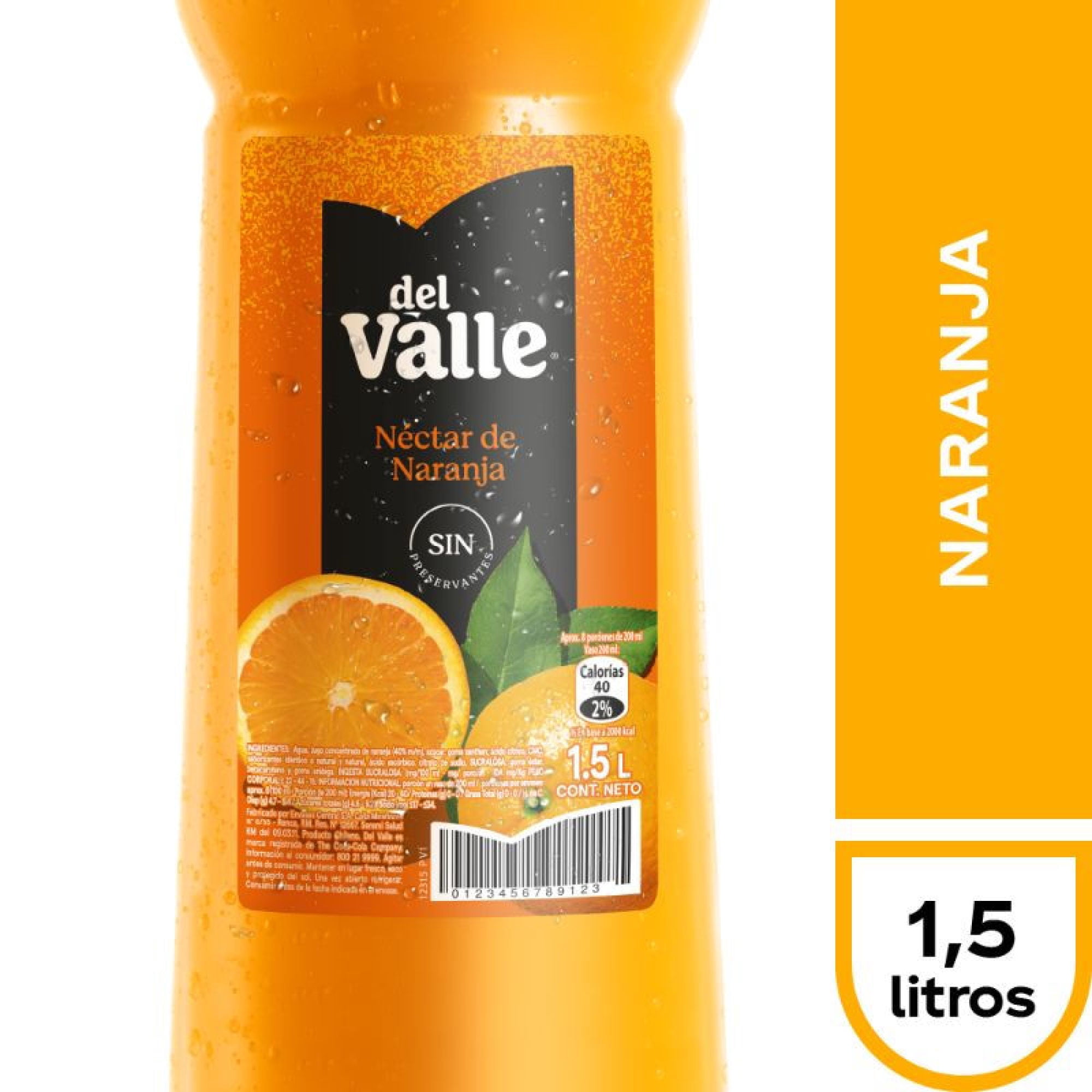 Néctar Tetra Pack De Naranja 1,5 L Del Valle