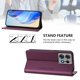 thumbnail image 3 of Funda Billetera con Soporte para Motorola Edge 50 Pro 5G Bloqueo RFID Plegable Violeta, 3 of 6