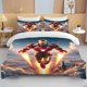 thumbnail image 1 of Marvel Iron Man Bedding Set Cartoon Anime Duvet Cover Comforter Pillowcase Boys Girls Children Adults King Bed Set Bed Sheets, 1 of 5