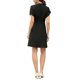 thumbnail image 3 of INSPIRE CHIC Vestido de manga corta para mujer con cuello en V, mangas de pétalo, vestido casual elegante midi con cinturón M Negro, 3 of 6
